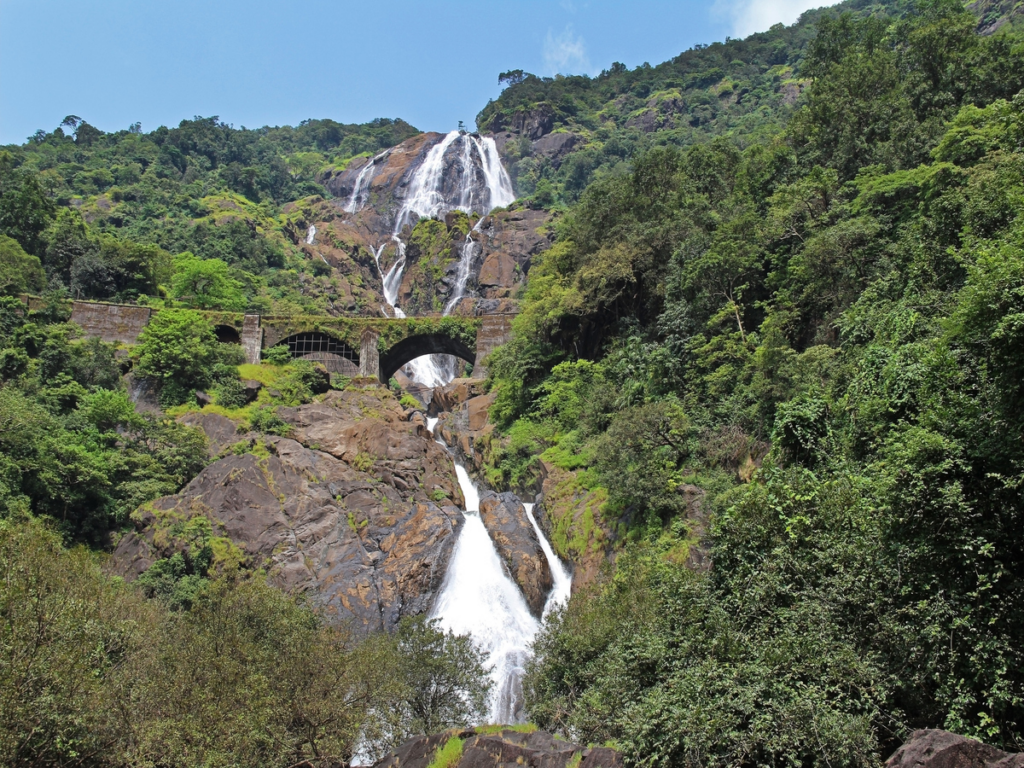 The Dudhsagar Waterfalls